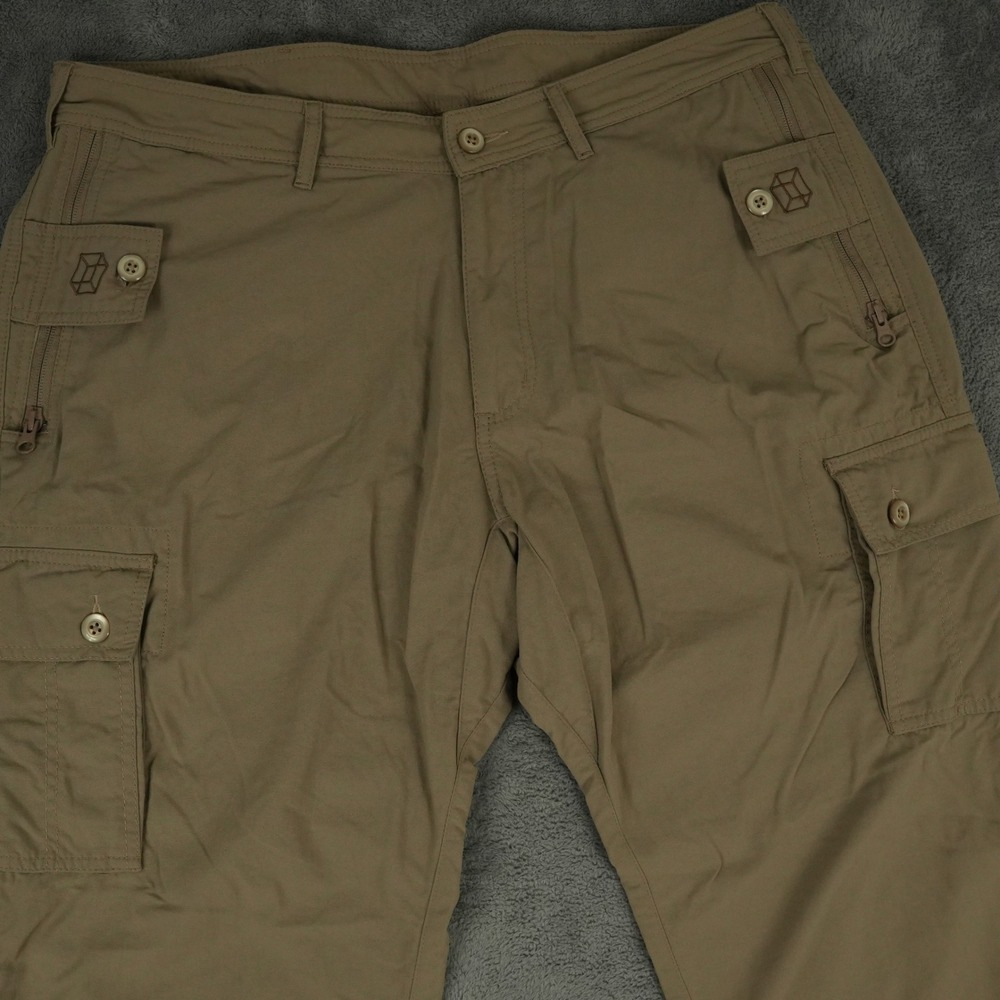 Clothing Arts Pick-Pocket Proof Cargo Pants Mens 36x30(38x30) Tan Travel P^cubed